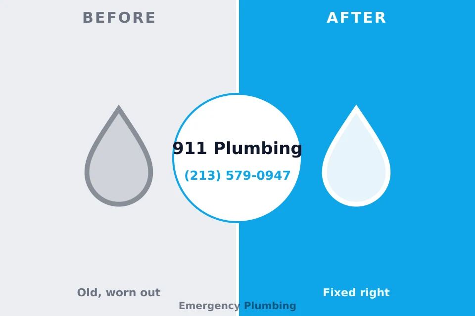 Before and after: plumbing company Wisconsin Rapids, WI